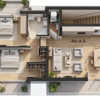 Photo 3 — Three-room apartment with three terraces in Ovcha kupel 1, Sofia