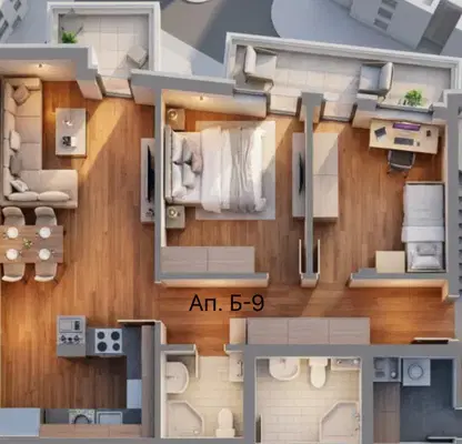 Photo 3 — Three-room apartment with two terraces in Ovcha kupel, Sofia