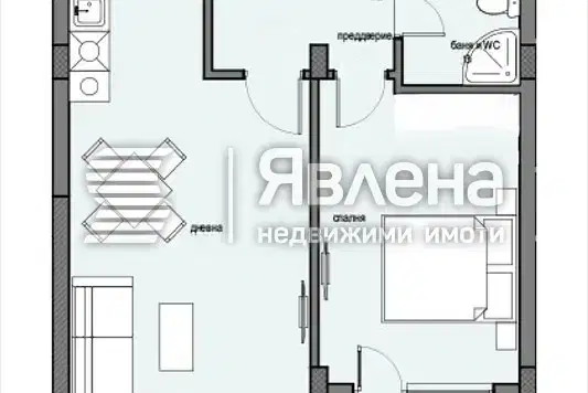 Two-room apartment with balcony in Ovcha kupel 2, Sofia