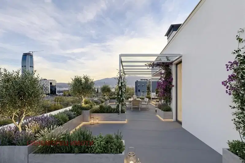 Three-room apartment with panoramic terrace in Poligona, Sofia