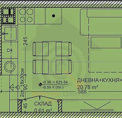 Снимка 2 — Едностаен апартамент в Студентски град с възможност за паркомясто