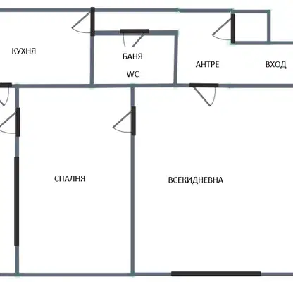 Photo 5 — Two-room apartment in Suhata reka with terrace and southeast aspect