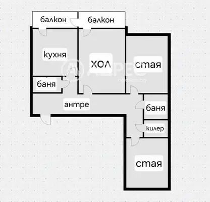 Photo 4 — Three-room apartment with balconies in Suhata reka, Sofia