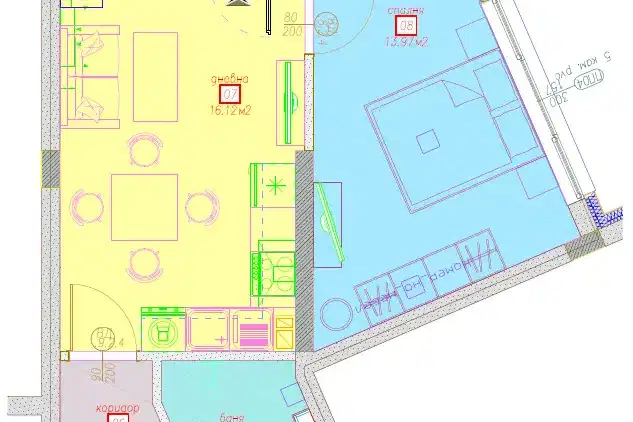 2-bedroom apartment in Sofiya, Suhodol