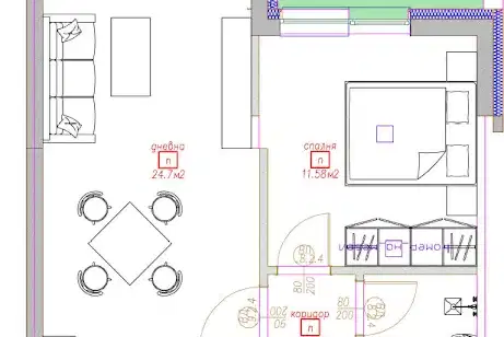 2-bedroom apartment in Sofiya, Suhodol