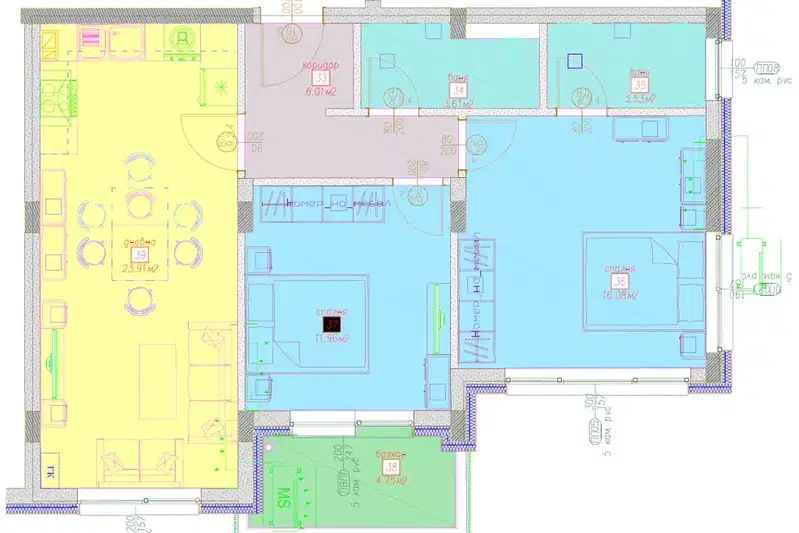 3-bedroom apartment in Sofiya, Suhodol