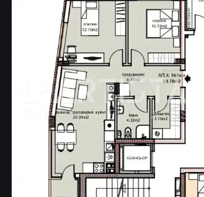 Photo 4 — Three-room apartment with terrace in Vitosha district, Sofia