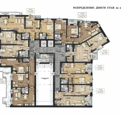 Снимка 5 — Тристаен апартамент 127 кв.м в кв. Витоша, София с асансьор