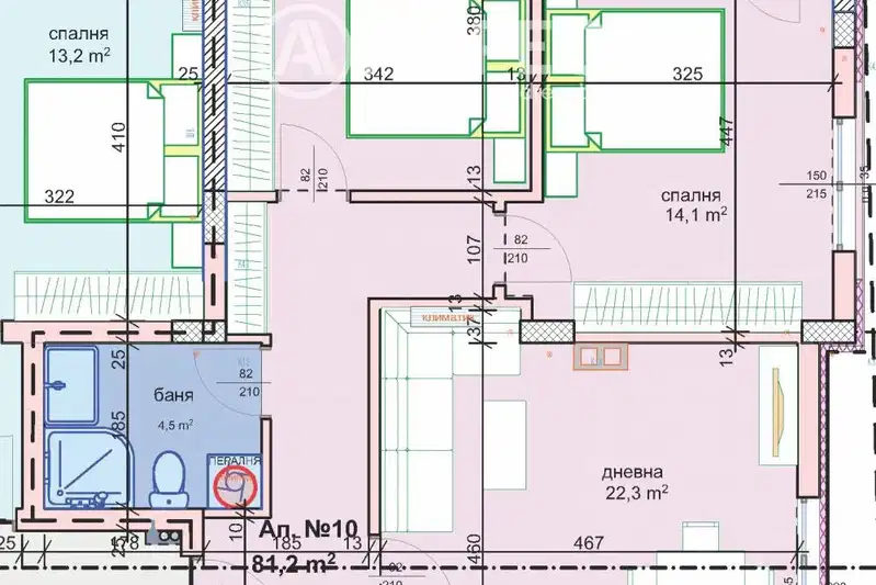 3-bedroom apartment in Oblast Plovdiv, Stamboliiski