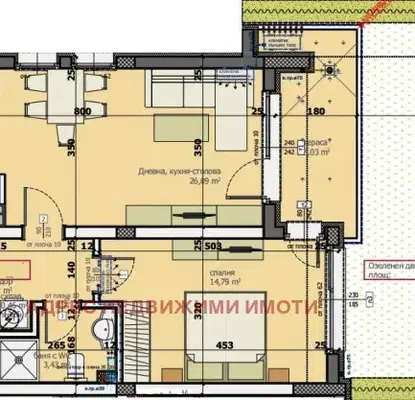Снимка 4 — Двустаен апартамент в Стара Загора, Самара 3