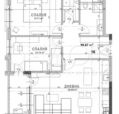 Photo 3 — 3-bedroom apartment in Stara Zagora, Samara 3