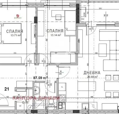Photo 4 — 3-bedroom apartment in Stara Zagora, Samara 3