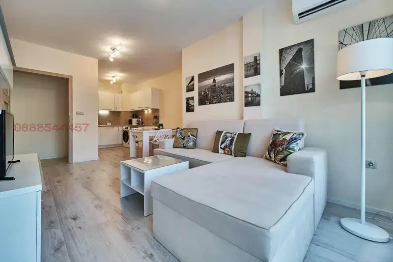 Two-room apartment with terrace and sea view in Asparuhovo, Varna