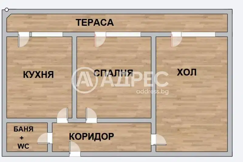 Two-room apartment with south aspect in Bazar Levski, Varna