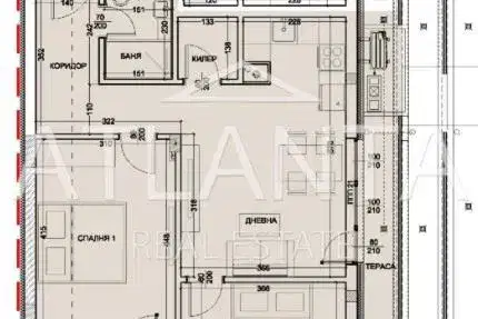 Three-room apartment with south aspect in Bazar Levski, Varna
