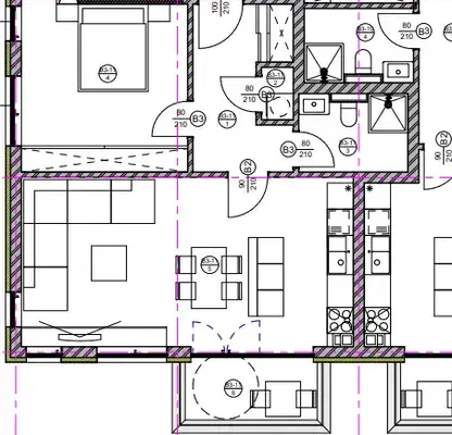 Снимка 2 — Двустаен апартамент 82 кв.м. в Бриз, Варна с тераса