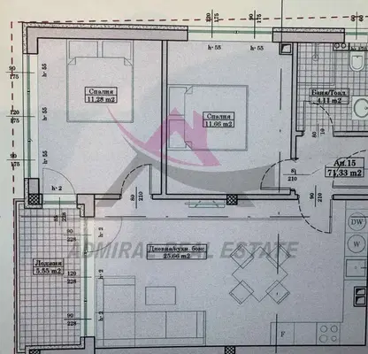 Снимка 2 — Тристаен апартамент с морска гледка в Бриз, Варна