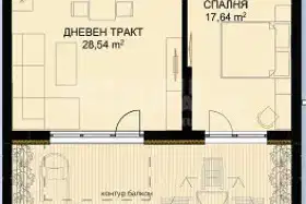 3-bedroom apartment in Varna, Briz