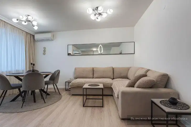 Two-room apartment in Chataldzha, Varna with renovated interior