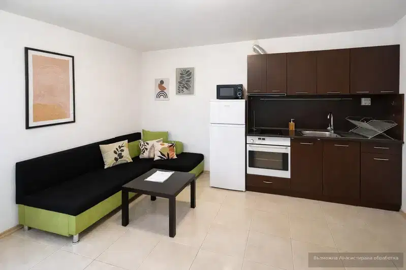Two-room apartment in Gretska Mahala, Varna, renovated