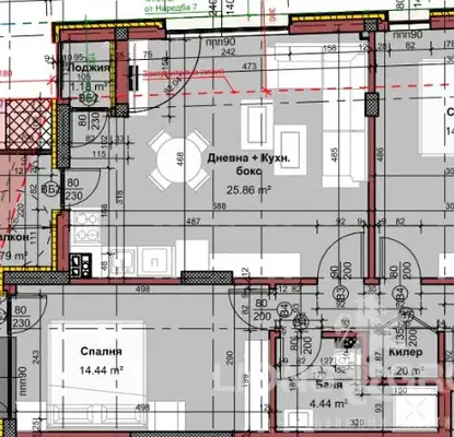 Снимка 3 — Тристаен апартамент с две паркоместа в Изгрев, Варна