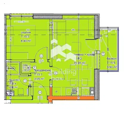 Photo 2 — Two-room apartment in Kaisieva Gradina with terrace
