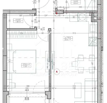 Снимка 2 — Двустаен апартамент с южно изложение в Кайсиева градина, Варна