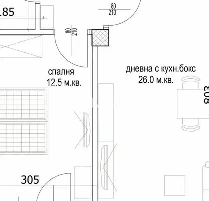Photo 3 — 2-bedroom apartment in Varna, Kaisieva Gradina