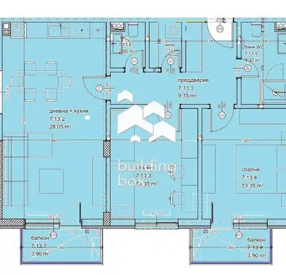 Photo 2 — Three-room apartment with two terraces in Kaisieva Gradina, Varna