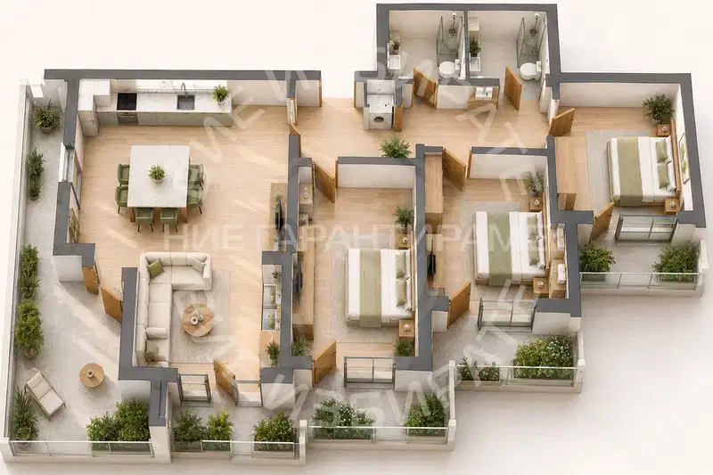 Spacious 4-room apartment in Levski 1 with panoramic view