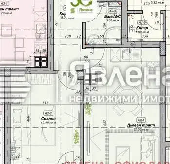 Снимка 4 — Двустаен апартамент с тераса в м-т Акчелар, Варна
