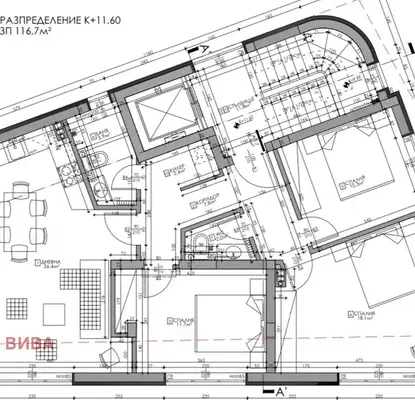 Снимка 5 — Четиристаен апартамент в м-т Ален мак, Варна, ново строителство