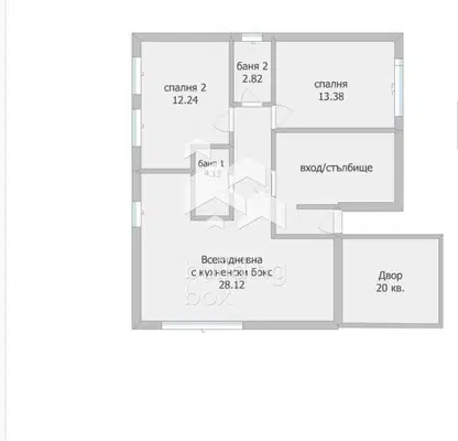 Снимка 3 — Тристаен апартамент с двор в м-т Долна Трака, Варна