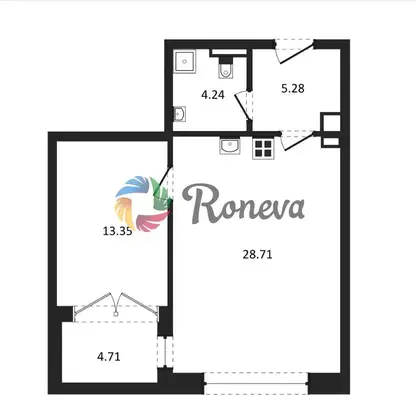 Photo 2 — Two-room apartment with partial sea view in Trakata, Varna