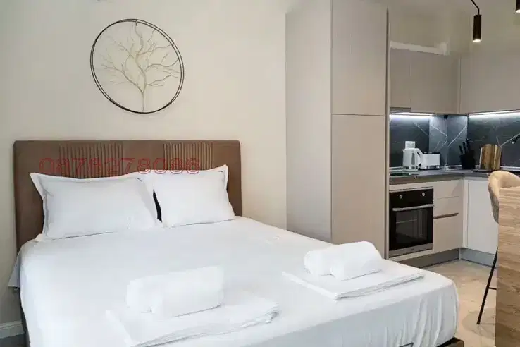 Studio apartment in m-t Gorna Traka, Varna with security and park