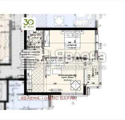 Photo 3 — Two-room apartment with balcony in Mladost 2, Varna