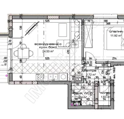 Photo 2 — Two-room apartment in Mladost 2, Varna with terrace