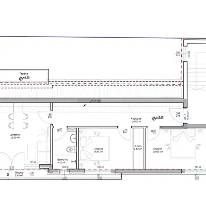 Снимка 2 — Тристаен апартамент 100 кв.м в Трошево с асансьор