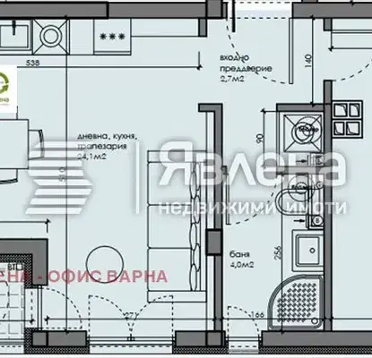Снимка 2 — 2-стаен апартамент във Варна, ВИНС с асансьор