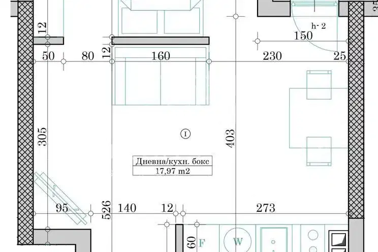 1-bedroom apartment in Varna, Vyzrajdane 1