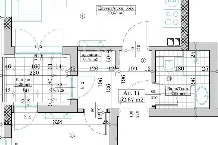 2-bedroom apartment in Varna, Vyzrajdane 1