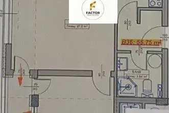 Двустаен апартамент с балкон в Възраждане 2, Варна