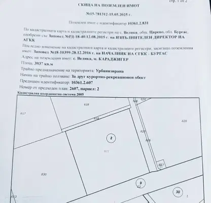 Снимка 5 — Парцел в Бургас, Царево