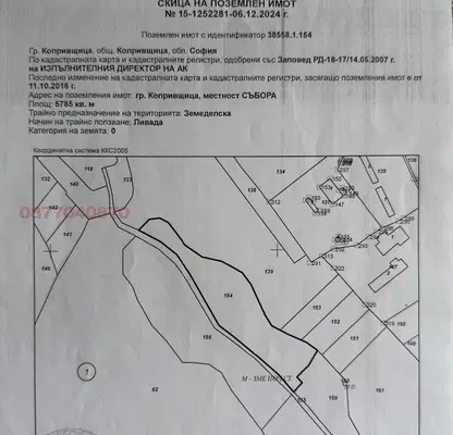 Снимка 3 — Парцел в София, Копривщица