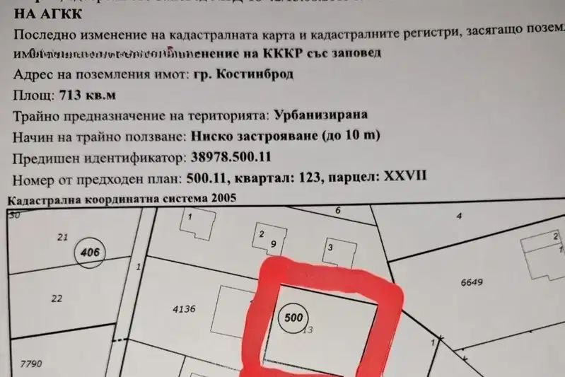 Plot in Sofia, Kostinbrod