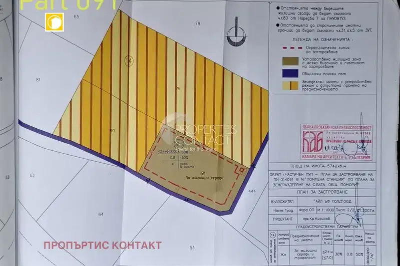 Plot in Burgas, Bata