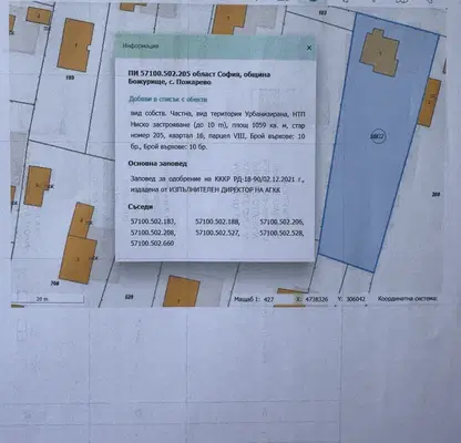 Photo 2 — Plot in област София, Pojarevo