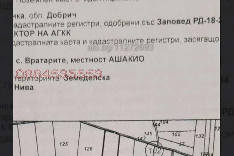 Agricultural Land in Oblast Dobrich, Vratarite