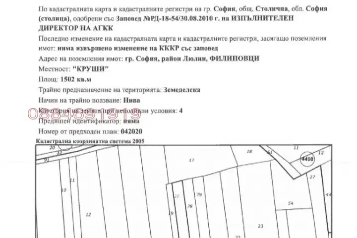 Земеделски имот в София, София