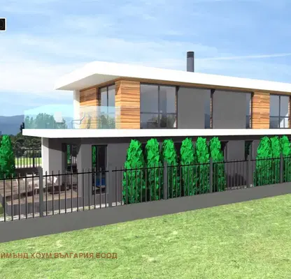 Снимка 2 — Двуетажна къща с 3 спални в с. Белащица, двор и тераси